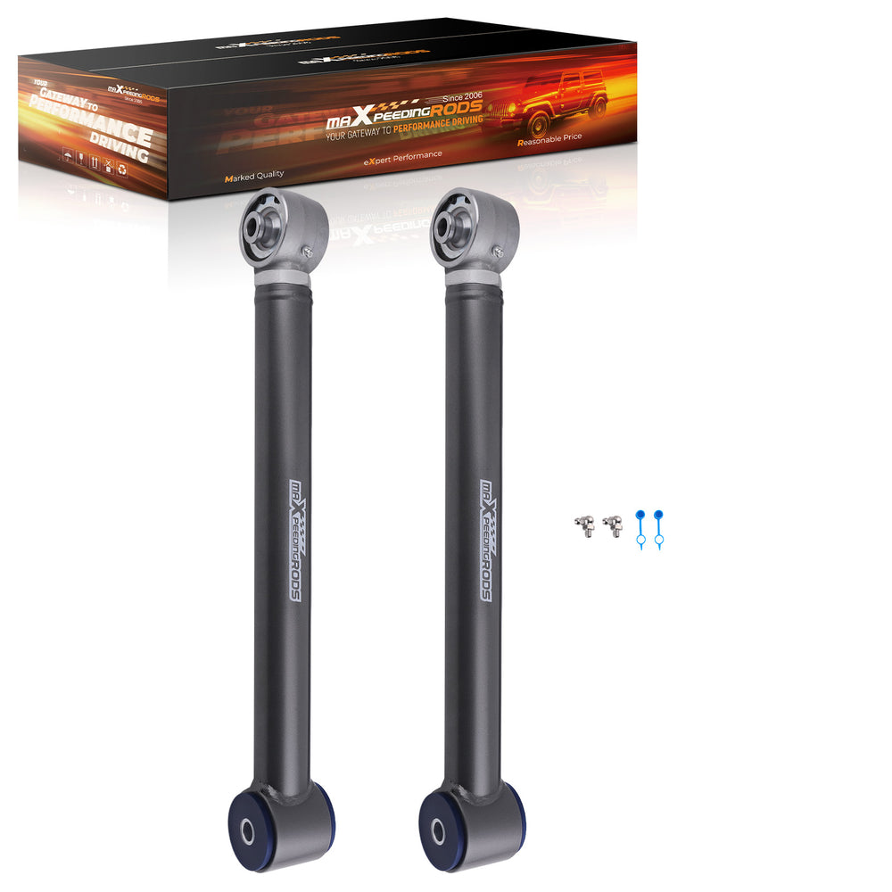2x Adjustable Rear Lower Control Arm Lift Kit Compatible for Jeep Wrangler JK 2007-2018 4WD