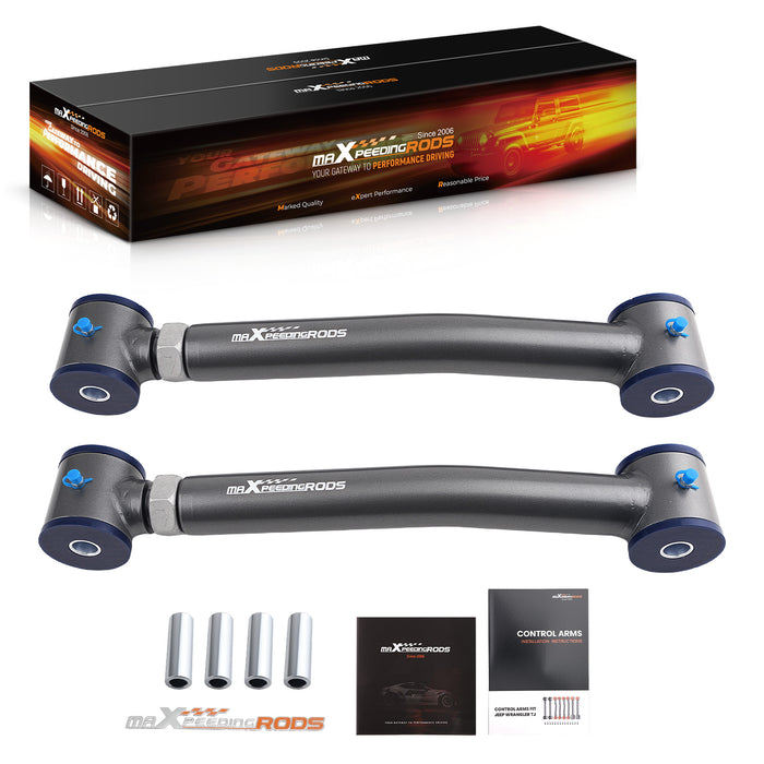 Adjustable Heavy Duty Front Lower Control Arms Kit Compatible for Cherokee XJ 1984-2001