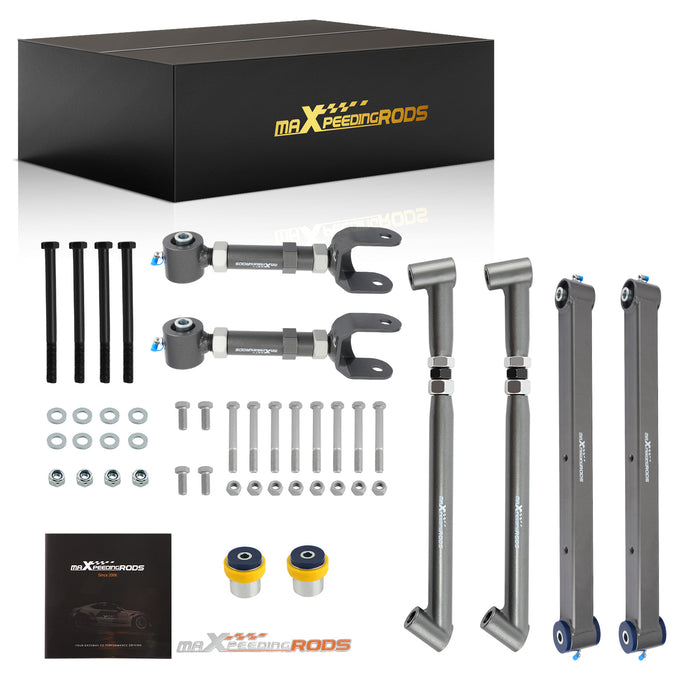 Adjustable Rear Control Trailing Arms Brace Kit Compatible for GM A-Body 68-72 Compatible for Chevelle