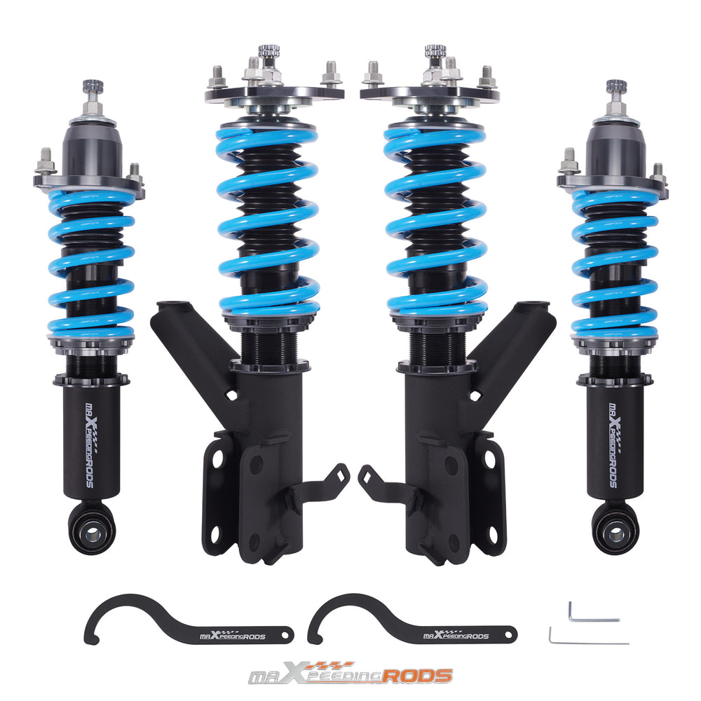 Maxpeedingrods Compatible for Honda upgraded T6 24 Ways Adj Damper Shock Struts | Coiloversfor Integra DC5 01-06 | Compatible for Honda Integra DC5 2001-2006/Compatible for Acura