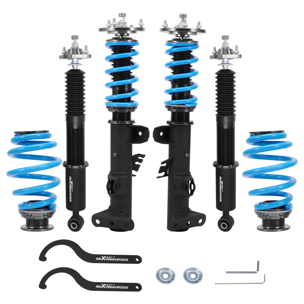 Maxpeedingrods Compatible for Bmw Upgraded T6 24 Ways Adj Damper Shock Struts | Compatible for Bmw E36 Sedan 90-98 | Compatible for Bmw 3 Coupe/Convertible/Touring