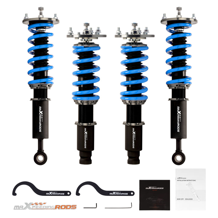 MaXpeedingrods Coilovers Compatible for MITSUBISHI for GALANT for ECLIPSE Compatible for GSX for GST for GS 24 WAY ADJ lowering kit