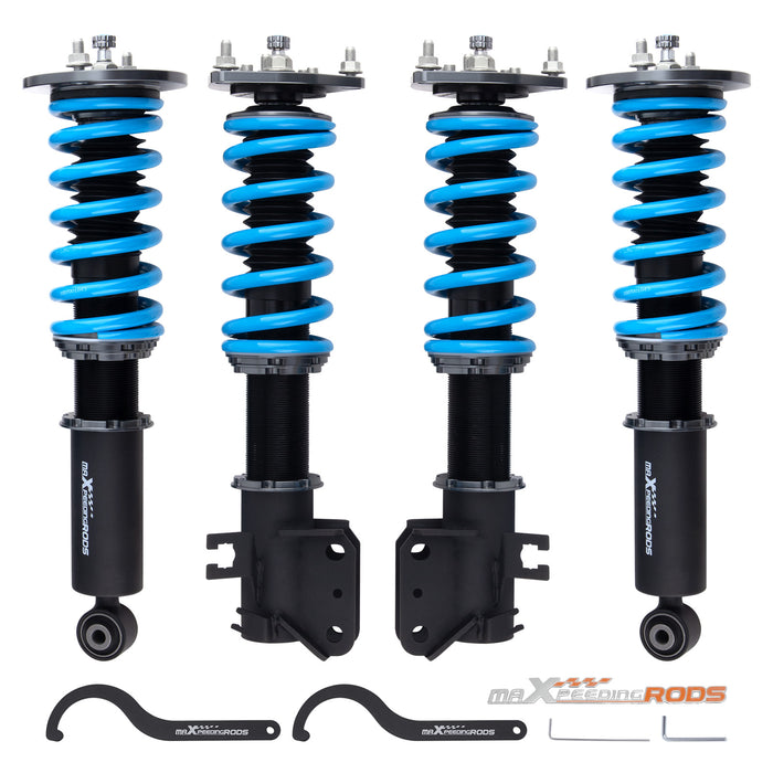 24 Level Adjustable Coilovers Lowering Suspension Compatible for Nissan Maxima A33 00-03