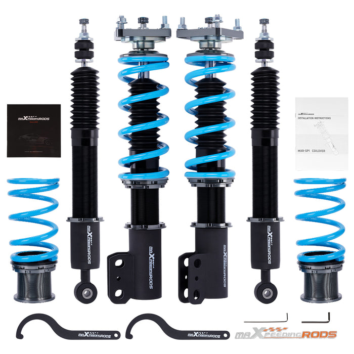 Maxpeedingrods Compatible for Ford Mustang Upgraded T6 24 Ways Adj Damper Shock Struts Coilovers | Compatible for Ford Mustang 94-04 | Compatible for Ford Mustang 4th Gen. 1994-2004