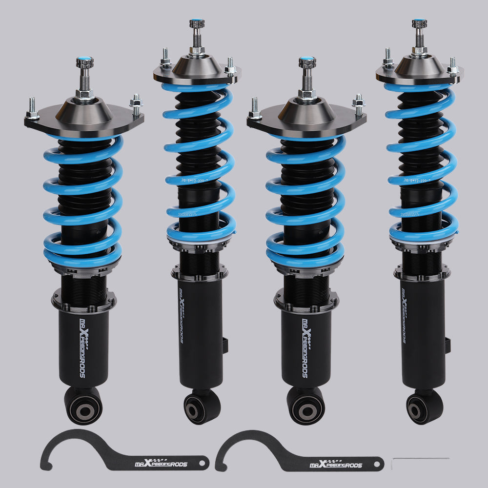 Maxpeedingrods Compatible for Mazda Upgraded T6 24 Ways Adj Damper Shock Struts Coilovers | Compatible for Mazda Mx5 89-05 | Compatible for Mazda Miata Base/Se/Le/M Edition/Sto/Ls