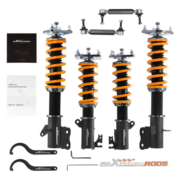 Compatible for Mazda speed Protege 1999-2003 MaXpeedingrods COT6 Coilovers Shocks Springs Lowering Kit