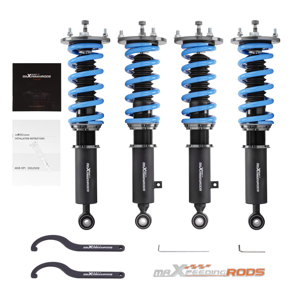 MaXpeedingrods Street Coilovers 24 Ways Damper Shocks Kit For TOYOT Compatible for SUPRA 87-92 lowering kit