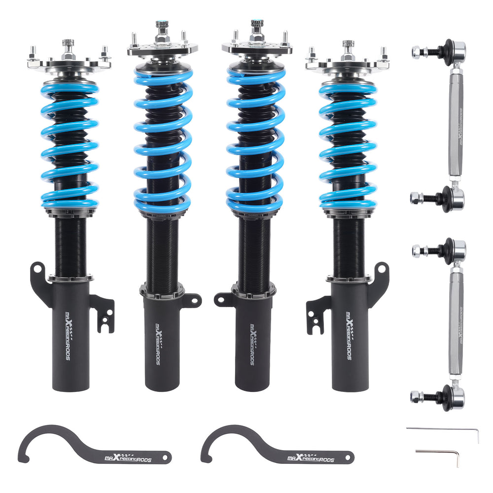 Maxpeedingrods T6 Coilover 24 Way Damper Lowering Kit Compatible for Toyota Venza Compatible for FWD 09-15