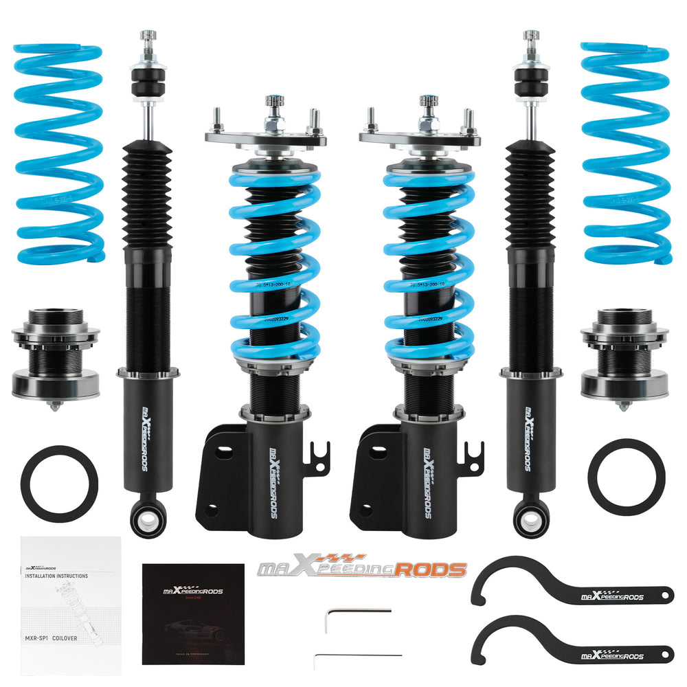 Compatible for Scion XB 2004-2006 Compatible for Toyota Echo 2000-2005 Maxpeedingrods COT6 Coilovers Suspension Damper Set lowering kit