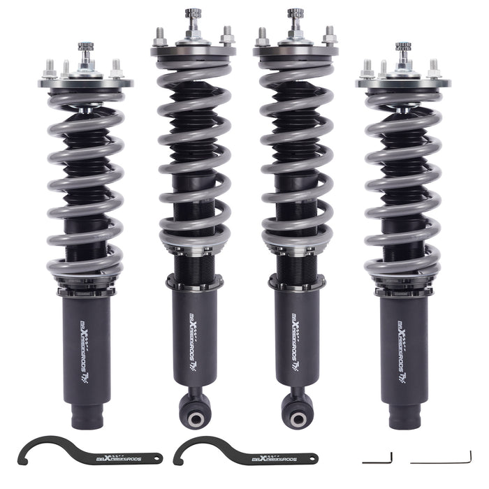 Compatible for Honda Accord 98-02 MaXpeedingrods T7 Coilover 24 Step Damper Lowering Kit