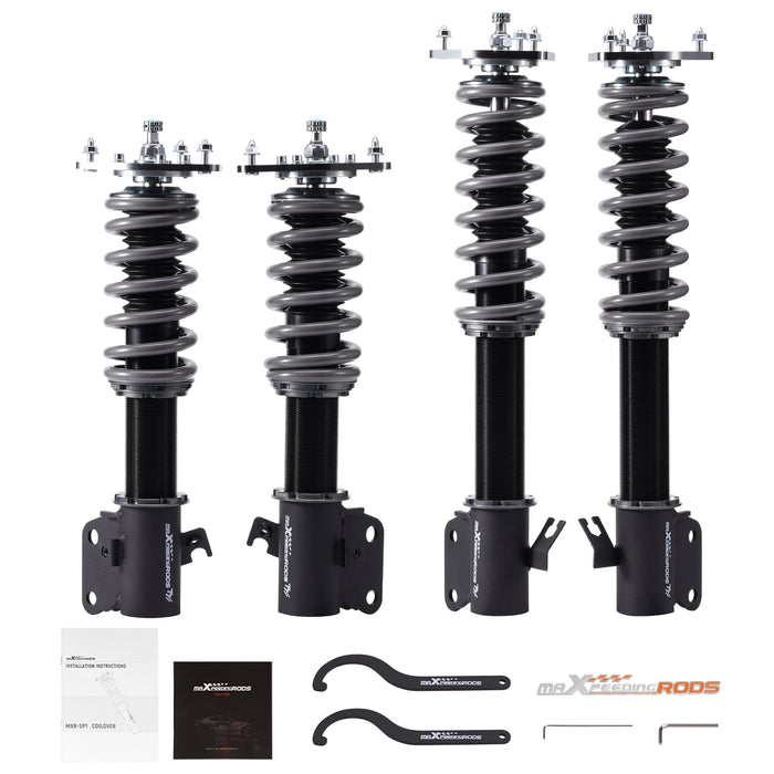 MaXpeedingrods New COT7 Coilovers Struts Shocks Kits For Impreza WRX GDA 02-07 lowering kit