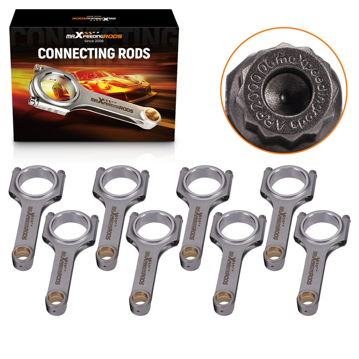 maXpeedingRods 6.125 H-Beam Connecting Rods Set Compatible for Chevy LS .927 Pin