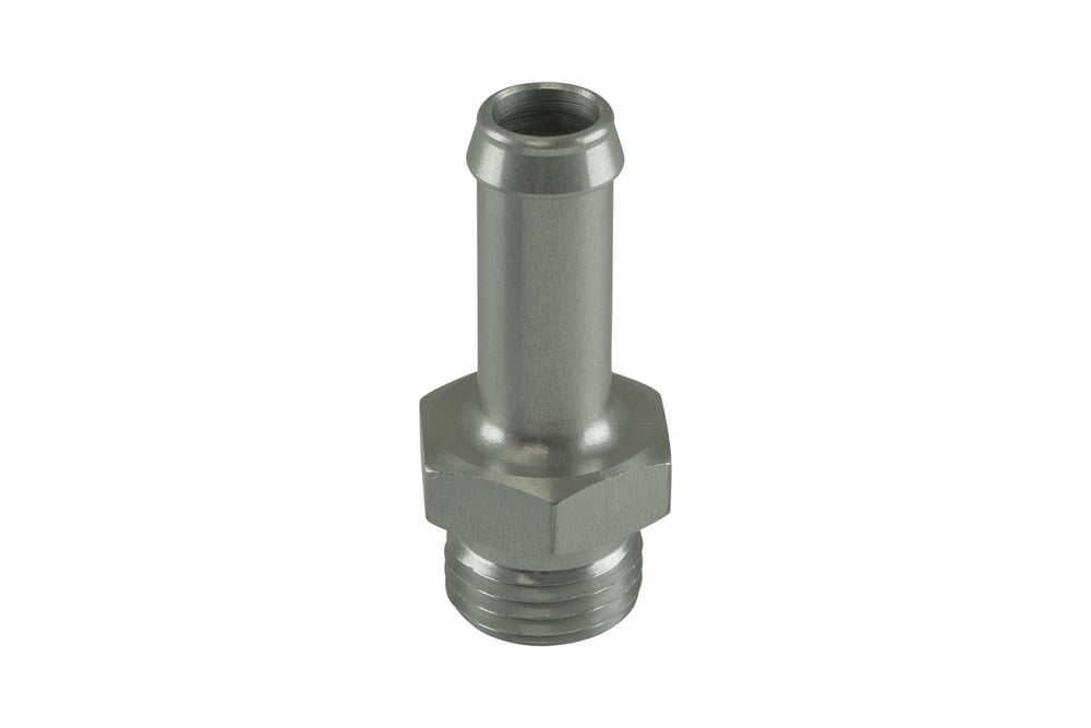 Fitting 10mm / 3/8" Hose End to -6 AN ORB Male Straight - Silver