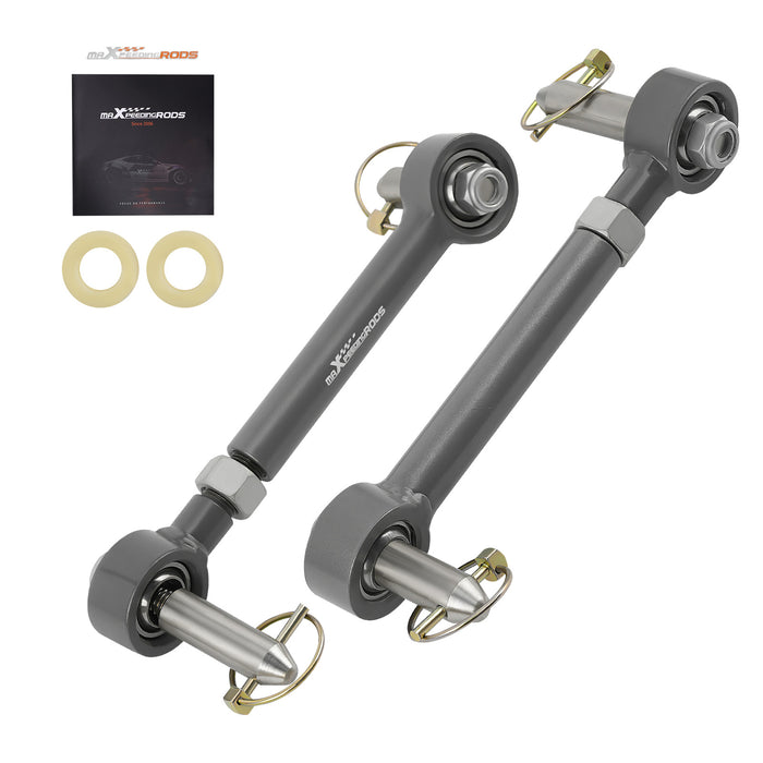 Front Sway Bar Links 2.5-6" Compatible for Jeep Wrangler JK 2007 2008 2009 2010 2011-2018