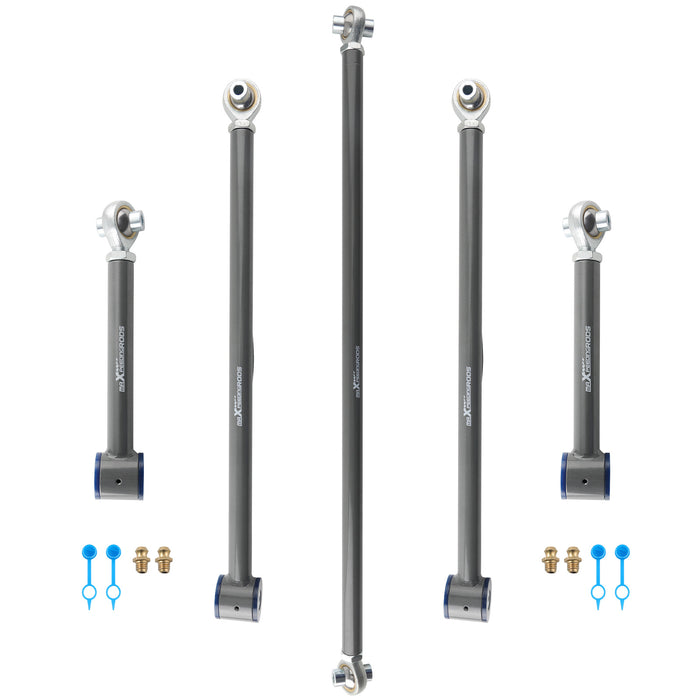 Rear Upper Lower Track Bar Control Arm 2-4" Lift Kit For 2003-09 Compatible for Toyota 4Runner