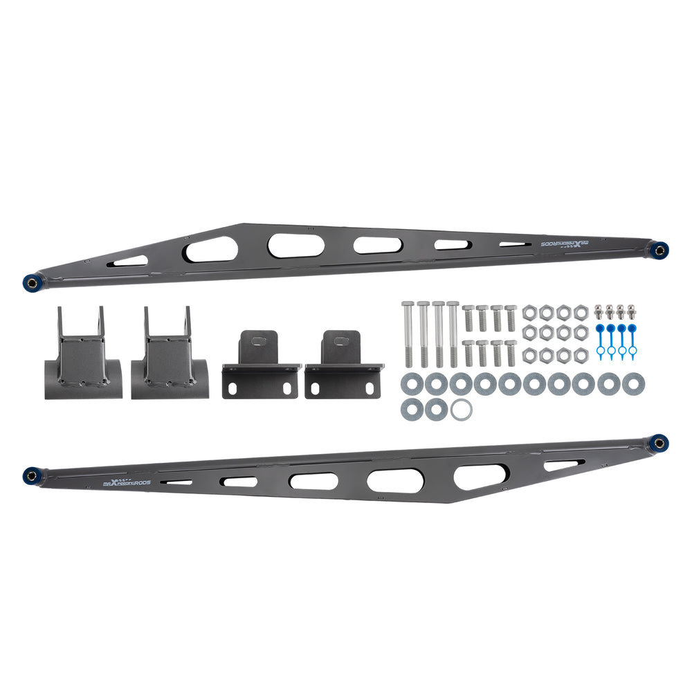 Rear Traction Bars w/ Mounting Brackets for 1999-2004 Compatible for Ford F250 F350 4WD