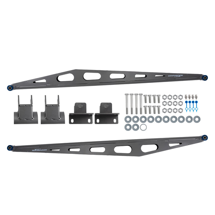Rear Traction Bars w/ Mounting Brackets for 1999-2004 Compatible for Ford F250 F350 4WD