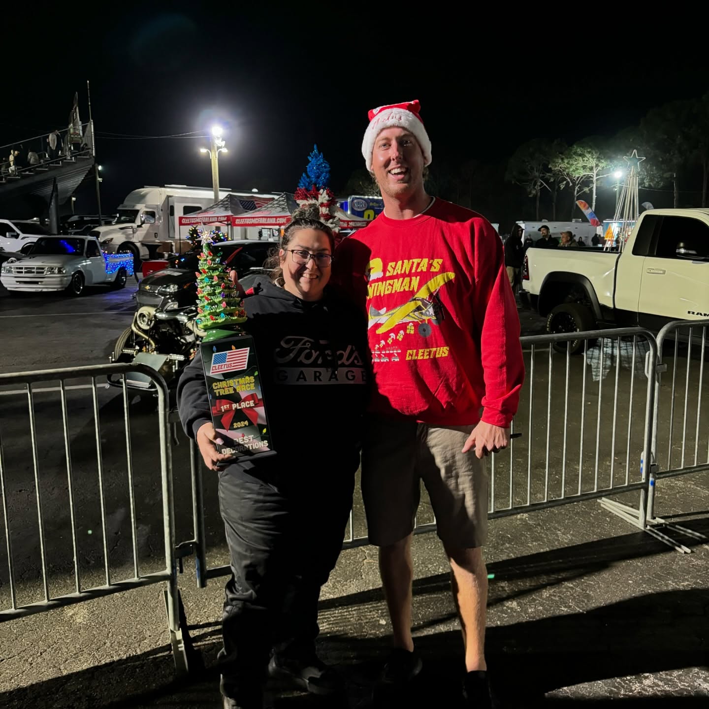 Trophy night at the track