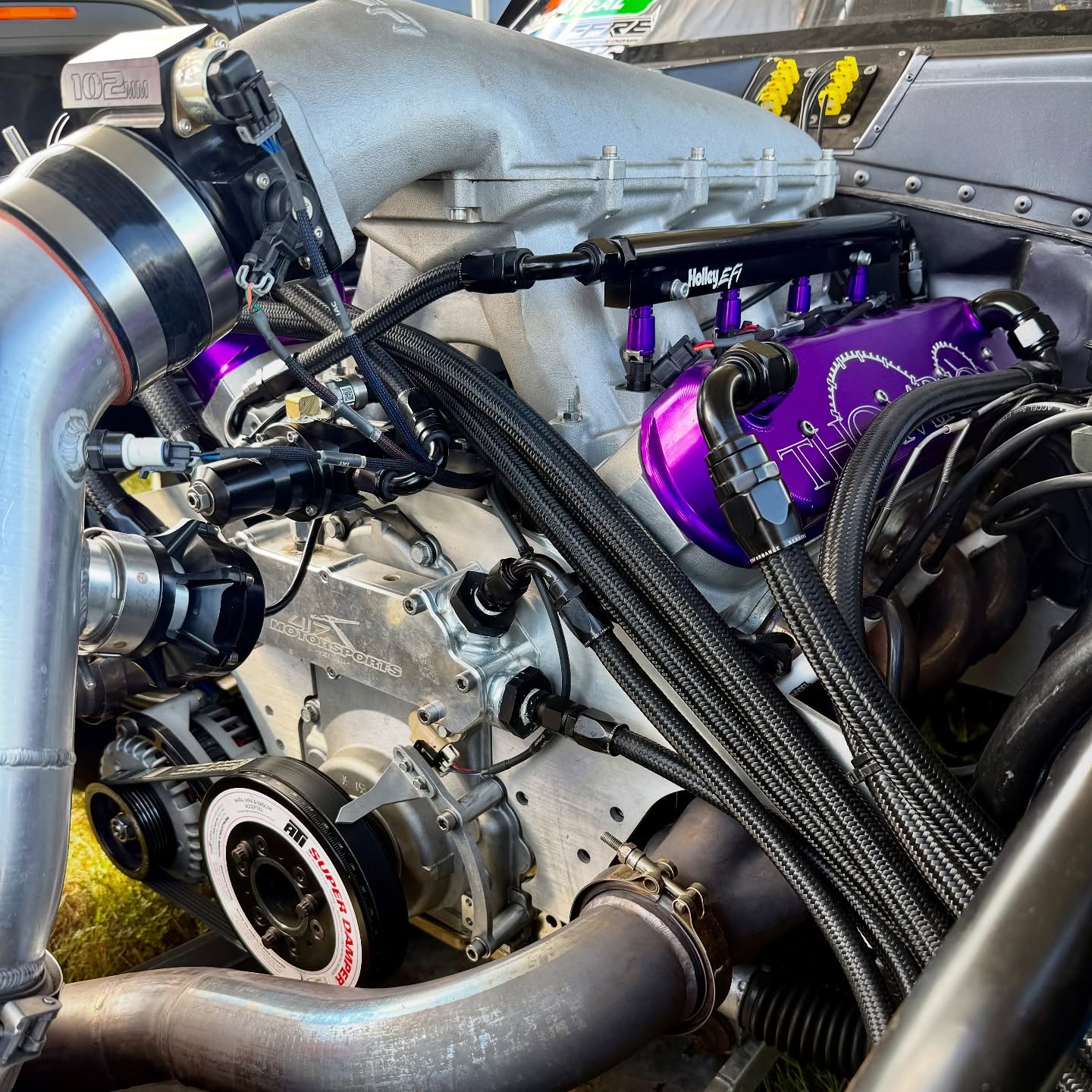 Foxbody engine bay detail